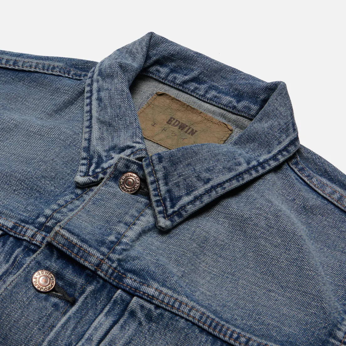 Edwin Мужская джинсовая куртка Kurabo Recycle Denim Red Selvage 14 Oz