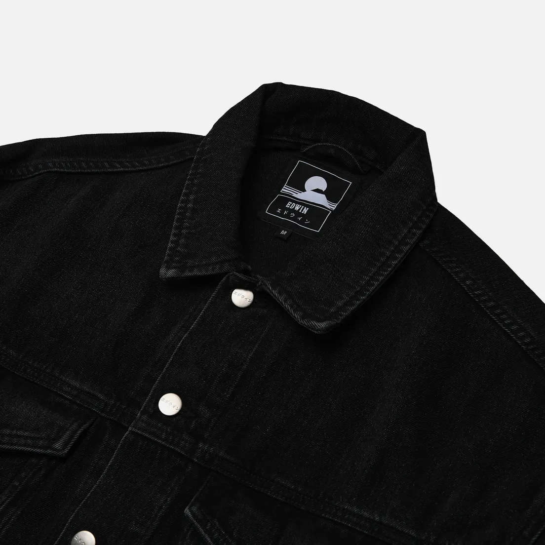 Edwin Мужская джинсовая куртка EU-Trucker Pembroke Black Denim 13.56 Oz