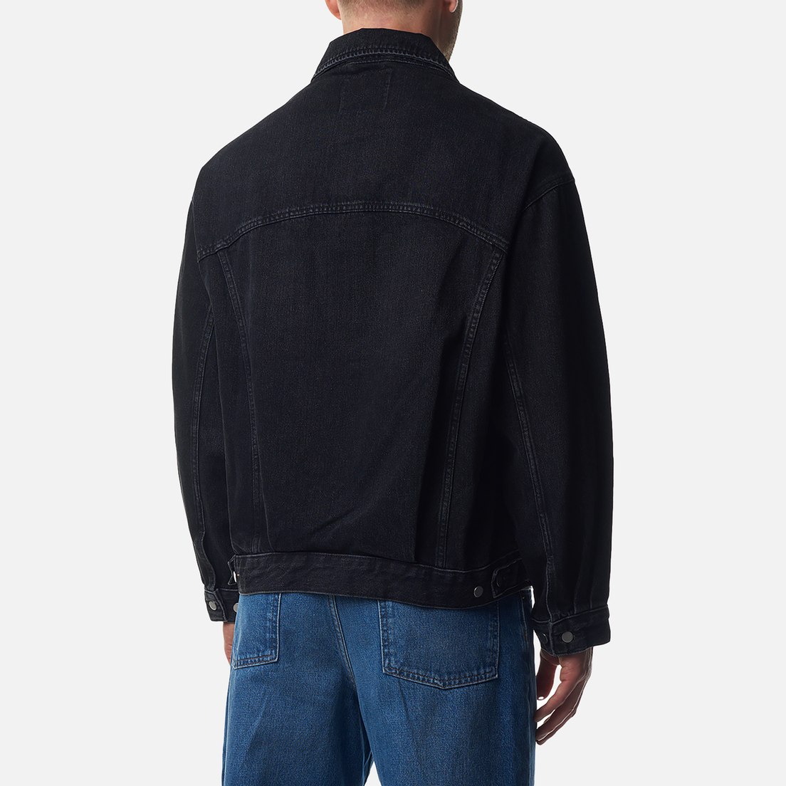 Edwin Мужская джинсовая куртка EU-Trucker Pembroke Black Denim 13.56 Oz