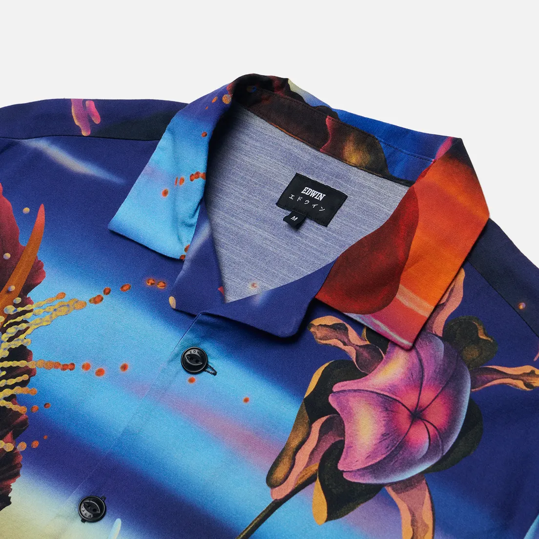Edwin Мужская рубашка Temple Of Flora All Over Print Crepe