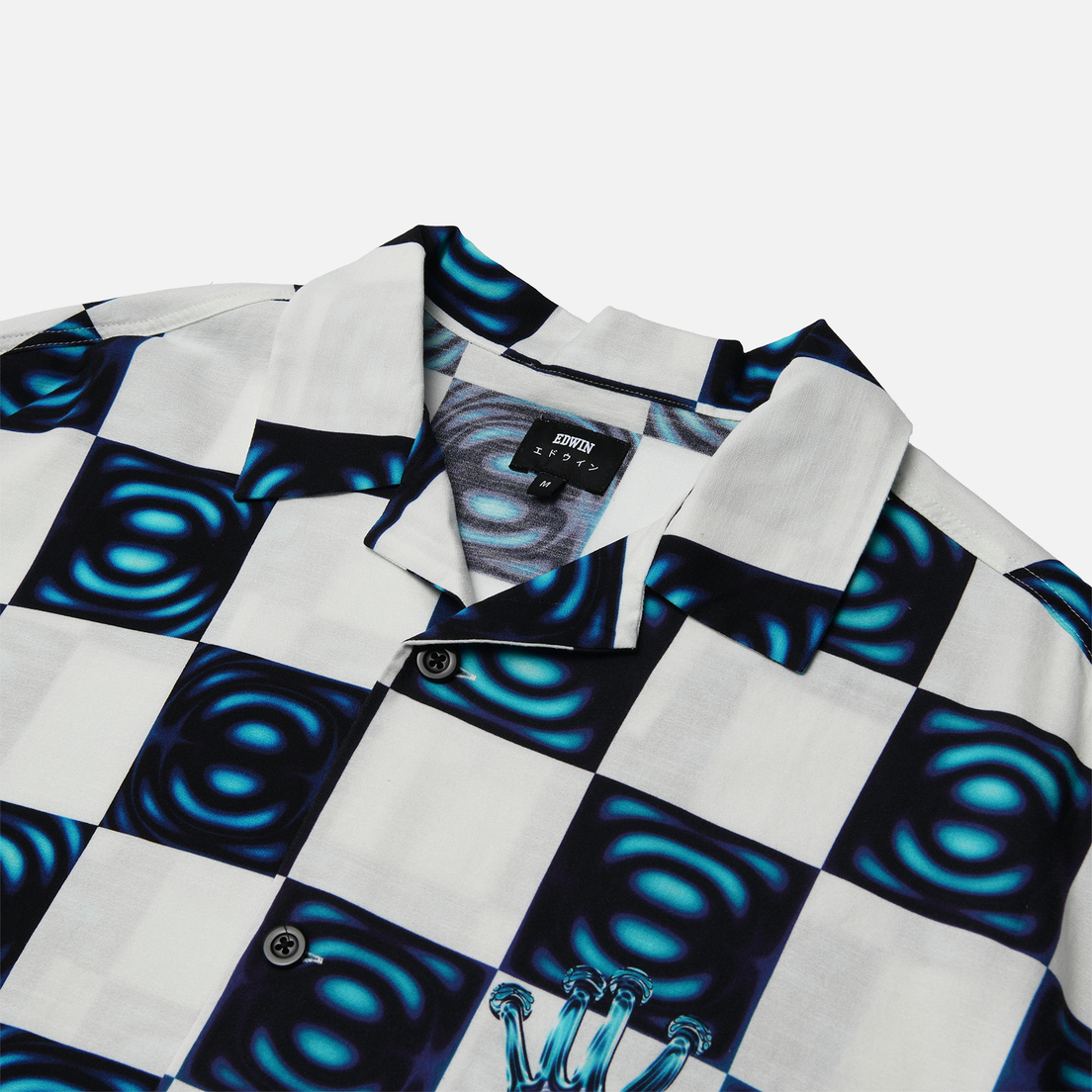 Edwin Мужская рубашка Digital Check All Over Print Crepe