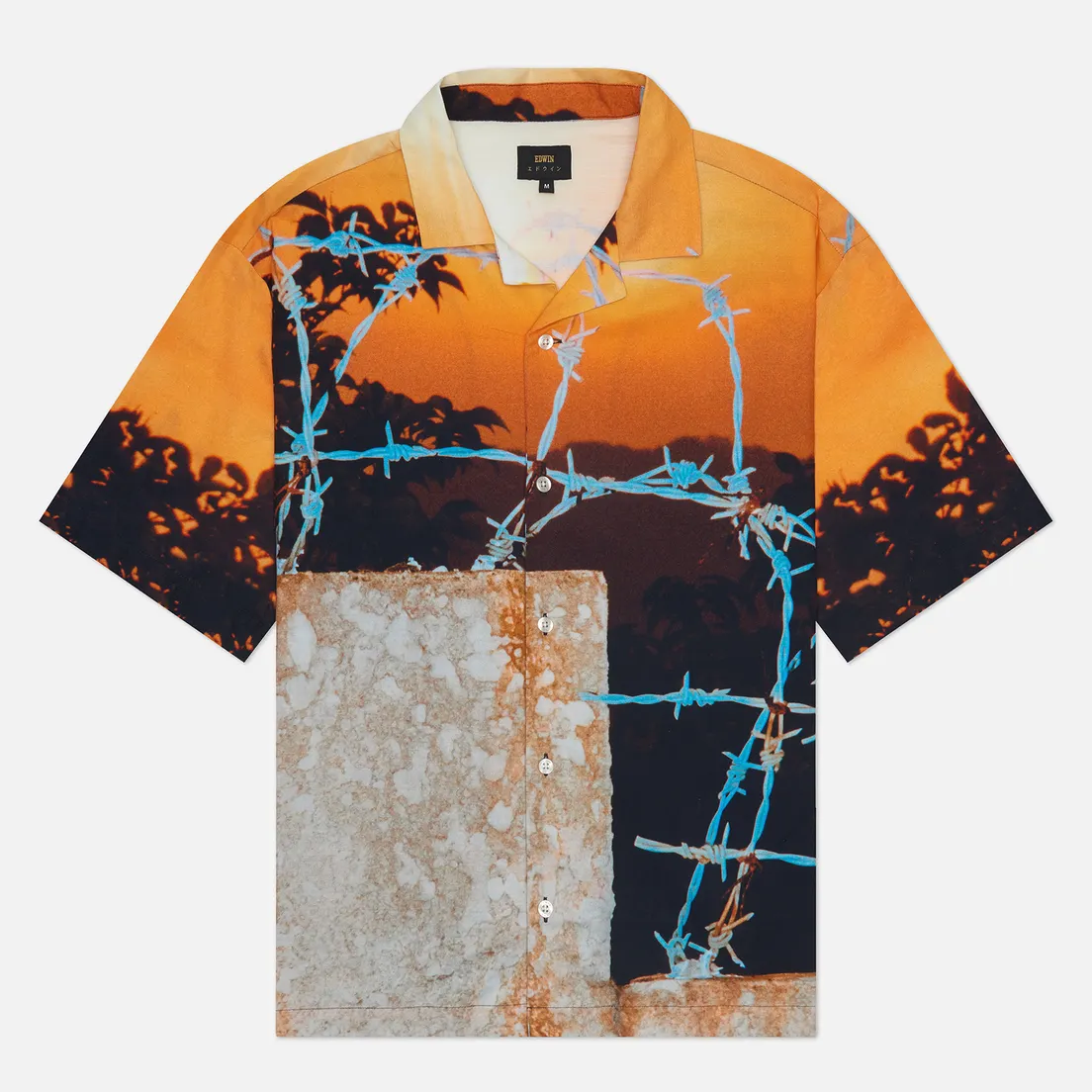Edwin Мужская рубашка Laidbug Yushi Arimura All Over Print Crepe