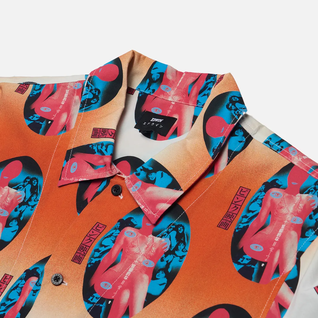 Edwin Мужская рубашка Pinku Sinema All Over Print Poplin