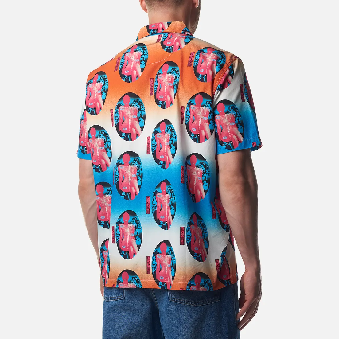 Edwin Мужская рубашка Pinku Sinema All Over Print Poplin