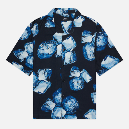  Мужская рубашка Edwin Ice Cube All Over Print Twill, цвет синий, размер M