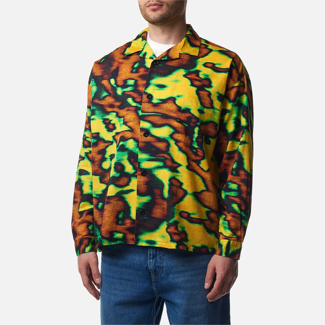 Edwin Мужская рубашка Sabaku No Yakei All Over Print Sateen