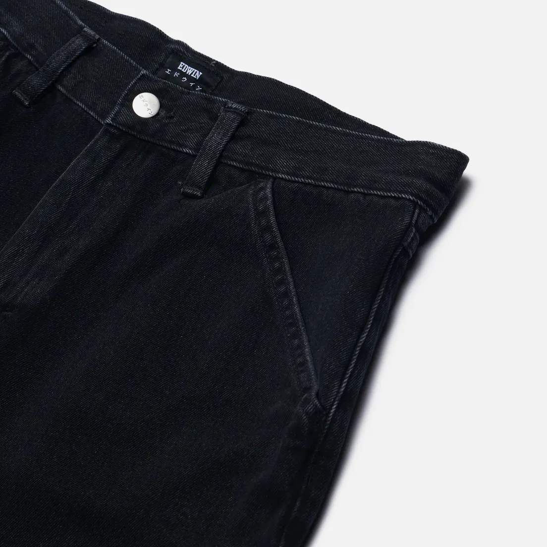 Edwin Мужские шорты Bridger Pembroke Black Denim 13.56 Oz