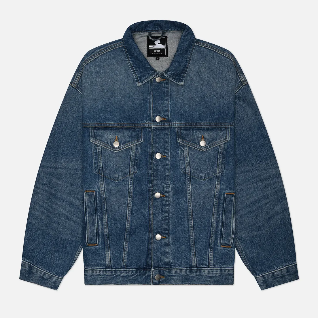 Edwin Мужская джинсовая куртка EU-Trucker Arctic Blue Denim 14.6 Oz