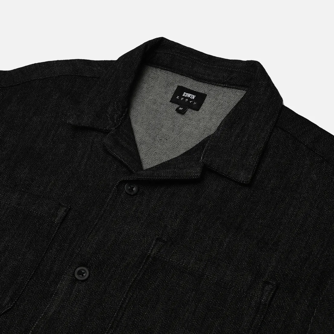 Edwin Мужская рубашка Arnaz Sketch Black Denim 10.32 Oz