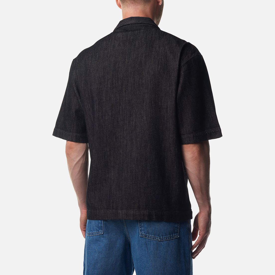 Edwin Мужская рубашка Arnaz Sketch Black Denim 10.32 Oz