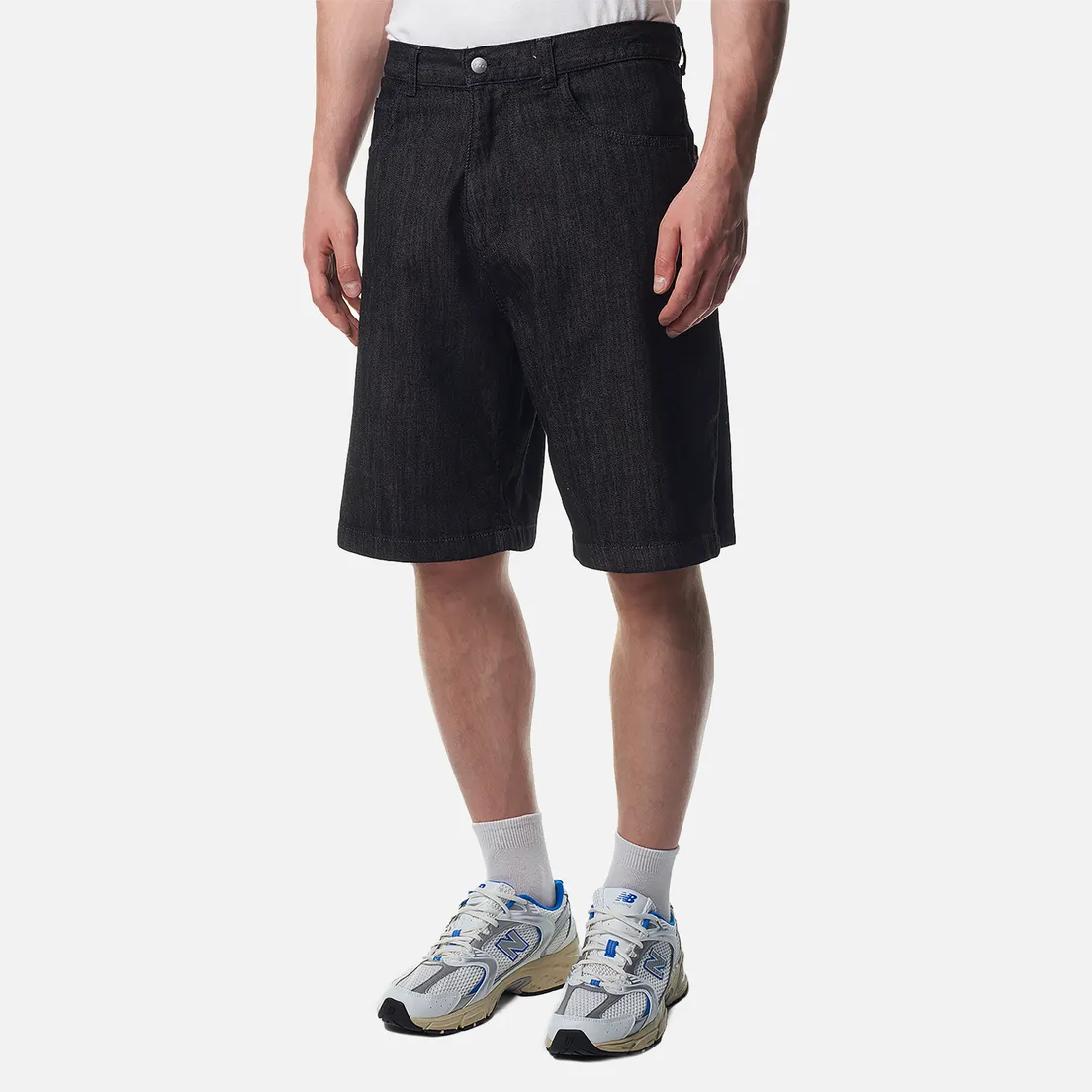Edwin Мужские шорты Worker Sketch Black Denim 10.32 Oz