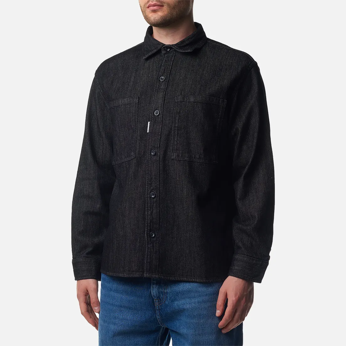 Edwin Мужская рубашка Big Sketch Black Denim 10.32 Oz