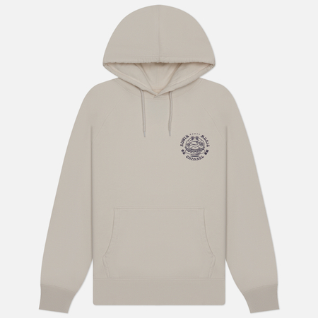 фото Мужская толстовка edwin edwin music channel hoodie, цвет бежевый, размер s