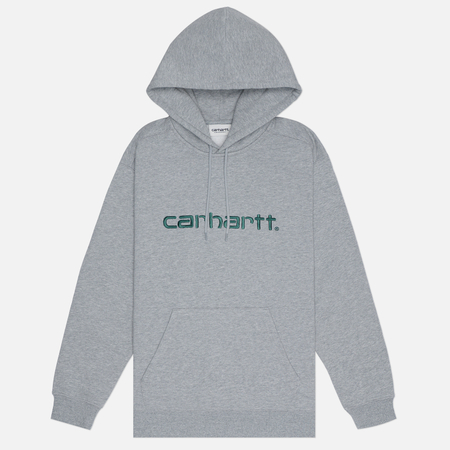 Женская толстовка Carhartt WIP W' Hooded Carhartt, цвет серый, размер XS