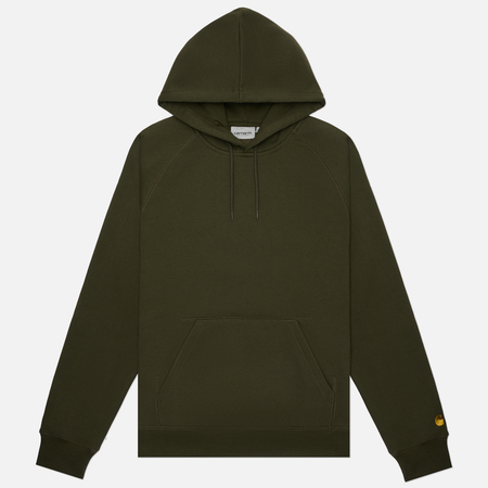 Мужская толстовка Carhartt WIP Hooded Chase, цвет оливковый, размер M