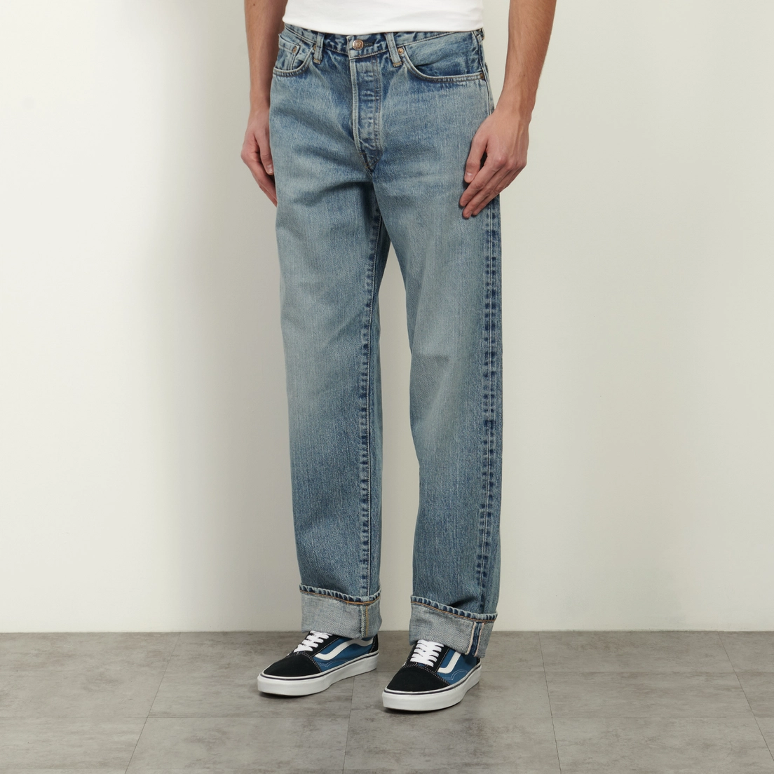 Edwin Мужские джинсы Loose Fit Kurabo Recycle Denim Red Selvage 14 Oz