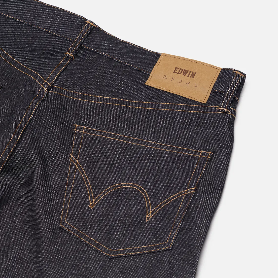 Edwin Мужские джинсы Regular Straight Kaihara Dark Pure Indigo Rainbow Selvage 13.5 Oz