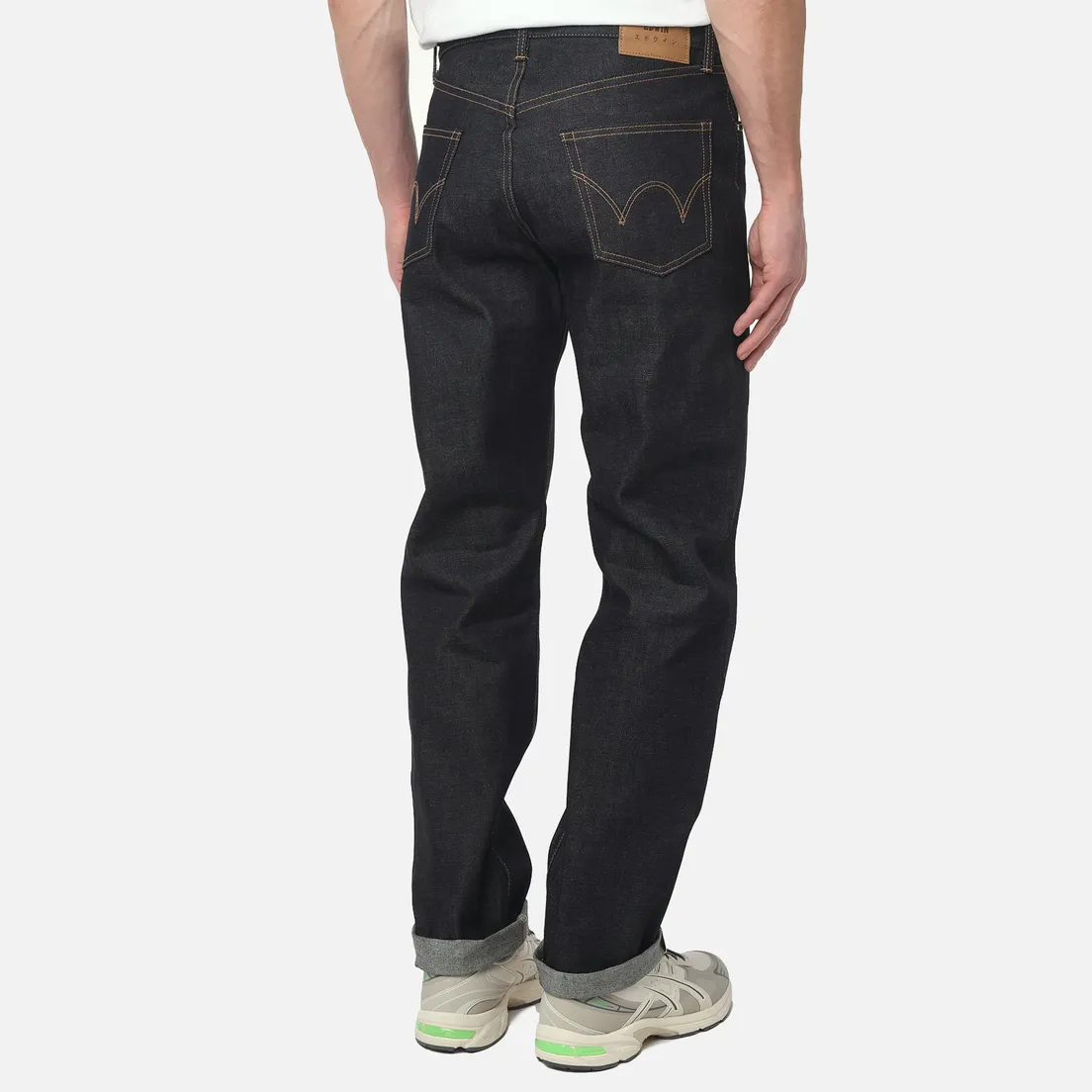 Edwin Мужские джинсы Regular Straight Kaihara Dark Pure Indigo Rainbow Selvage 13.5 Oz