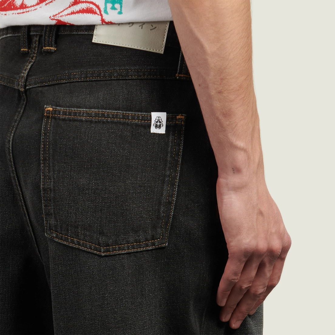 Edwin Мужские джинсы Tyrell Pembroke Black Denim 13.56 Oz