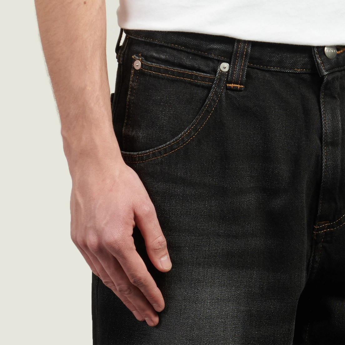 Edwin Мужские джинсы Tyrell Pembroke Black Denim 13.56 Oz