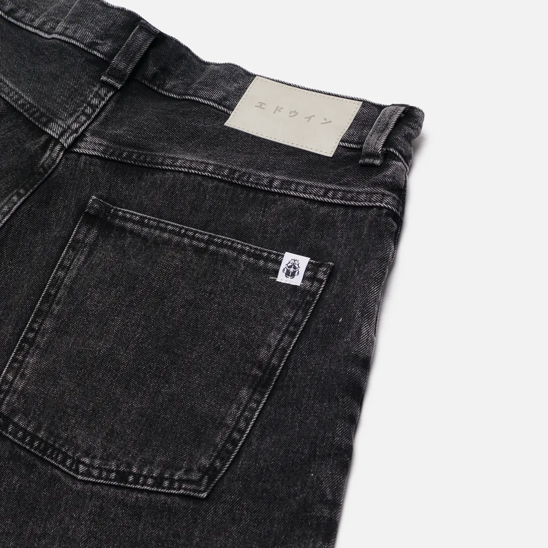 Edwin Мужские шорты Worker Pembroke Black Denim 13.56 Oz