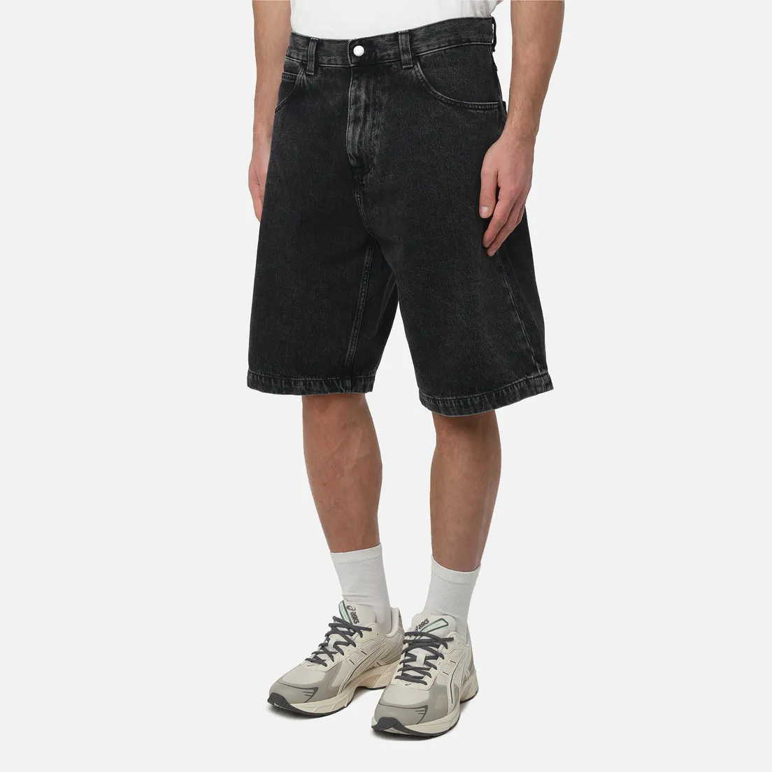 Edwin Мужские шорты Worker Pembroke Black Denim 13.56 Oz
