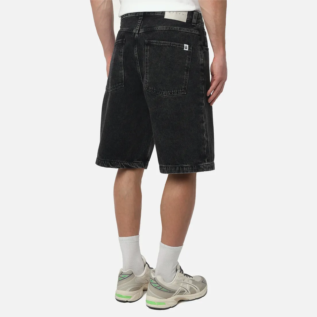 Edwin Мужские шорты Worker Pembroke Black Denim 13.56 Oz
