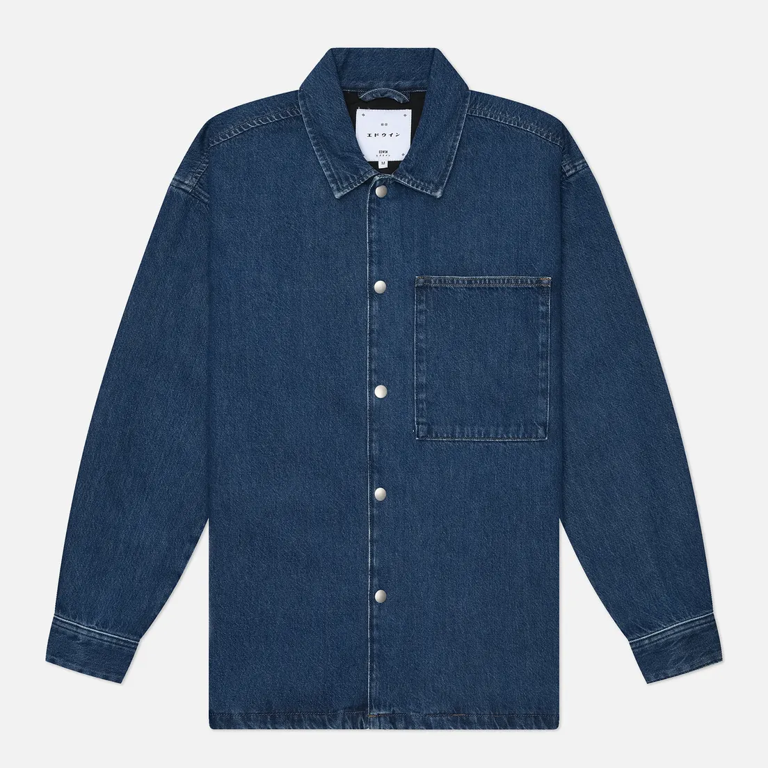 Edwin Мужская рубашка Big Pocket Victory Blue Denim