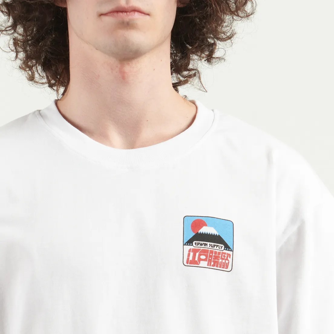 Edwin Мужская футболка Sunset On Fuji San