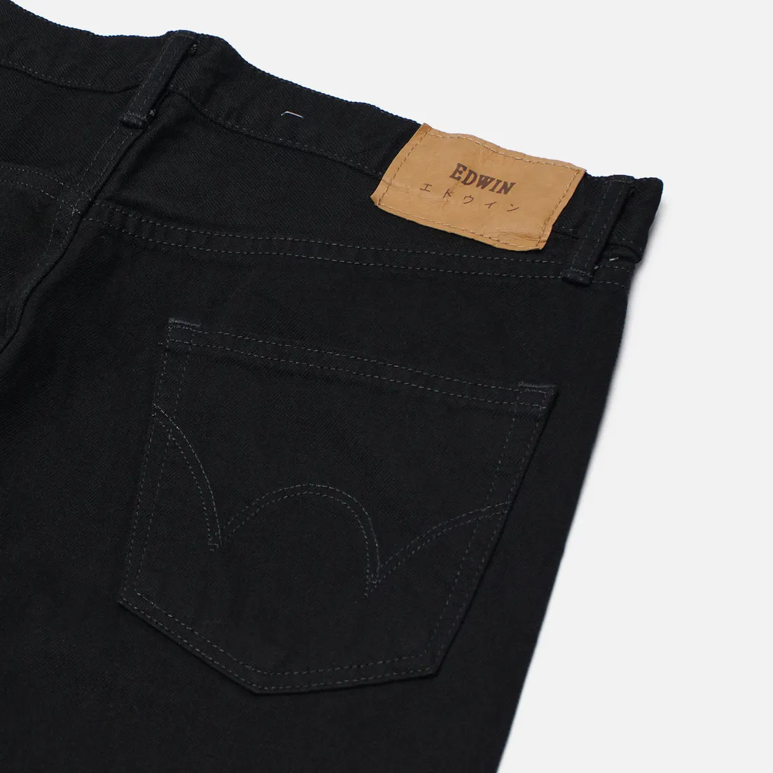 Edwin Мужские джинсы Slim Tapered Kaihara Right Hand Black Denim 13 Oz