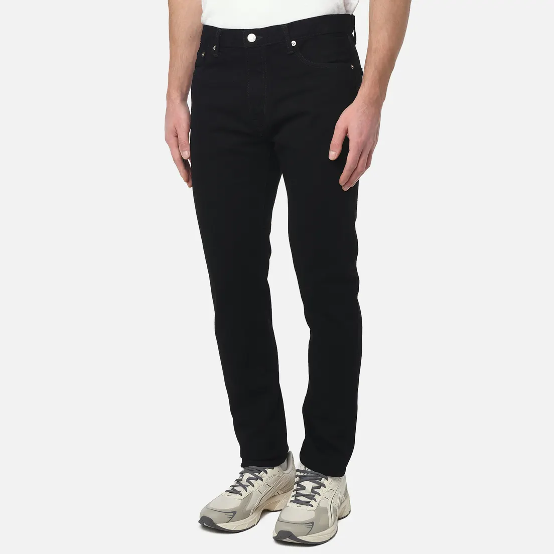 Edwin Мужские джинсы Slim Tapered Kaihara Right Hand Black Denim 13 Oz