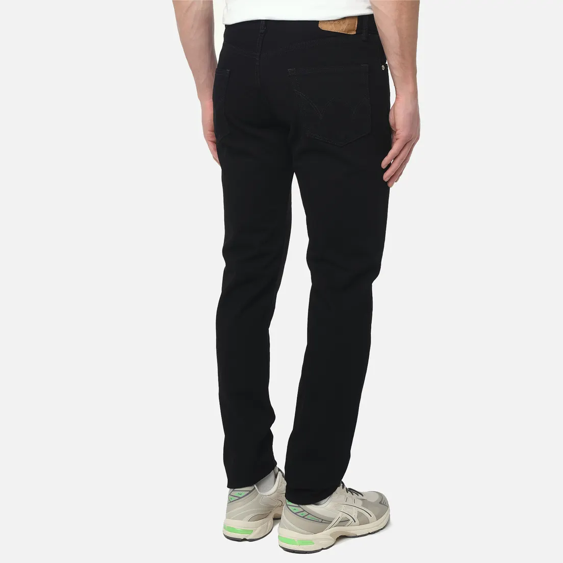 Edwin Мужские джинсы Slim Tapered Kaihara Right Hand Black Denim 13 Oz