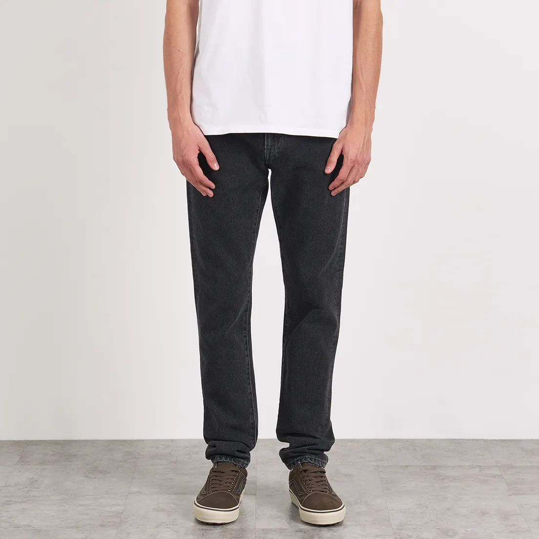 Edwin Мужские джинсы Slim Tapered Kaihara Right Hand Black Denim 13 Oz