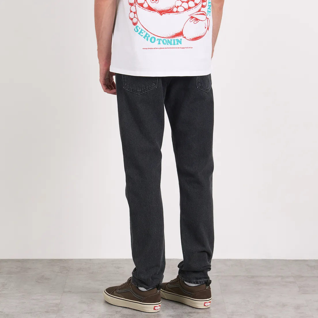 Edwin Мужские джинсы Slim Tapered Kaihara Right Hand Black Denim 13 Oz