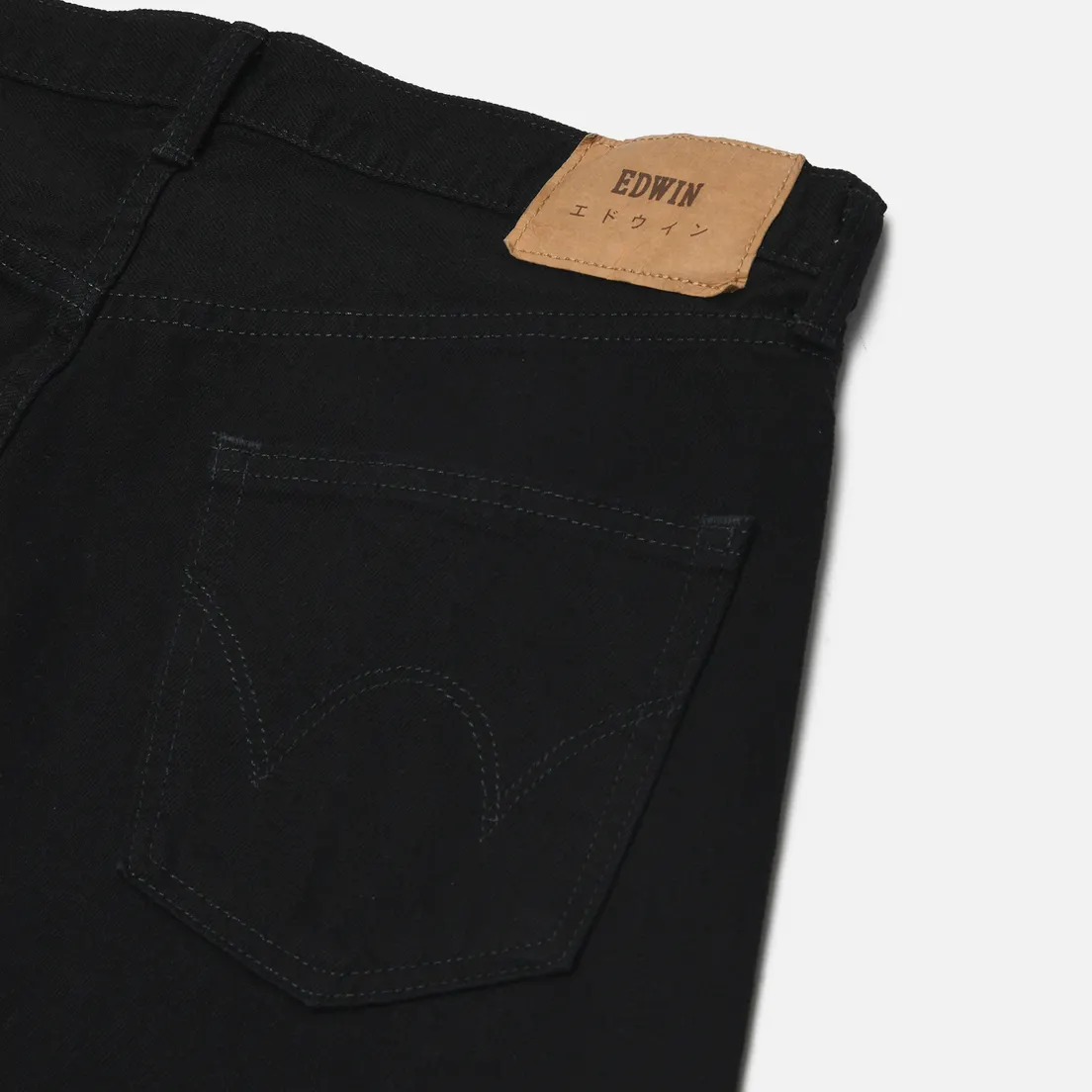 Edwin Мужские джинсы Regular Tapered Kaihara Right Hand Black Denim 13 Oz