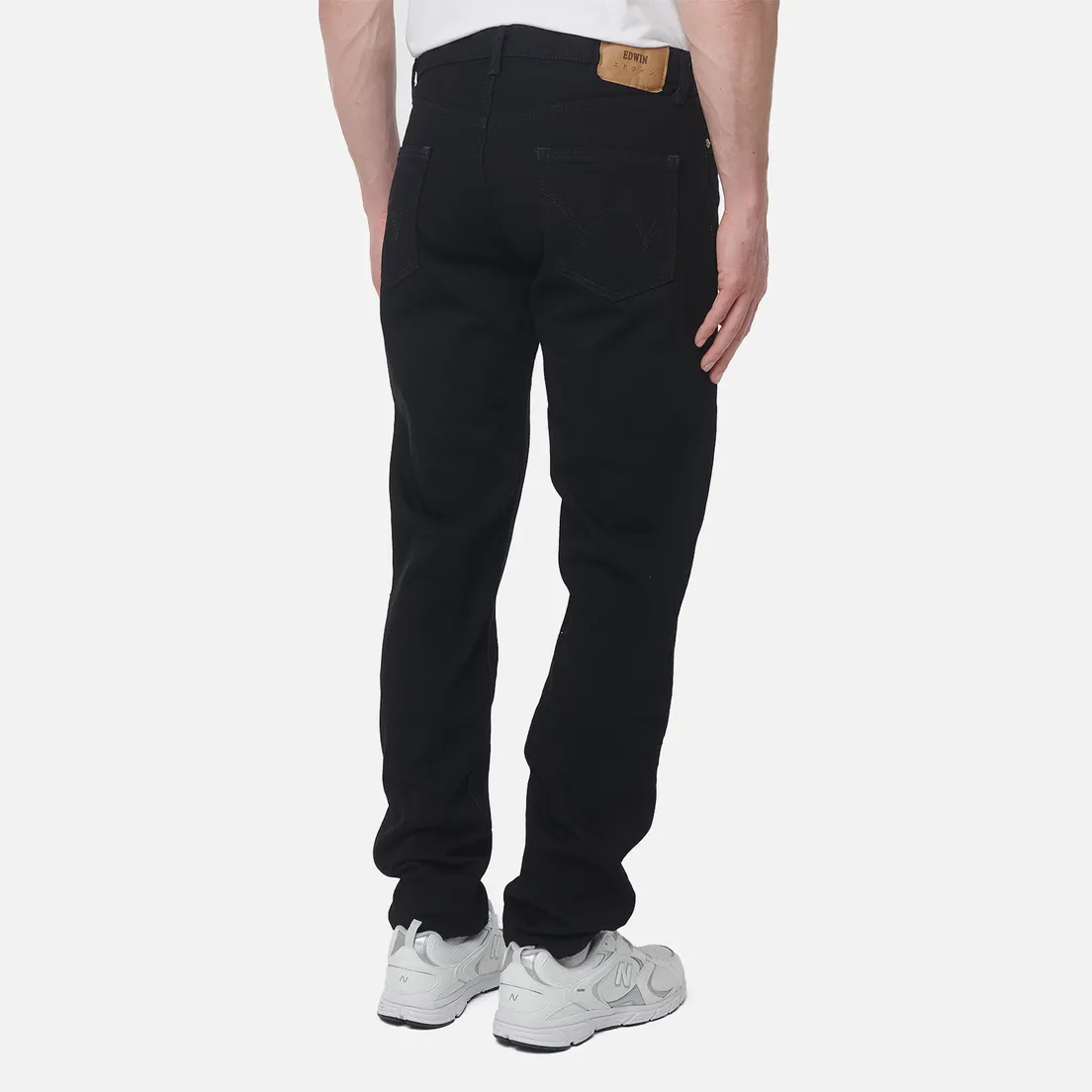 Edwin Мужские джинсы Regular Tapered Kaihara Right Hand Black Denim 13 Oz