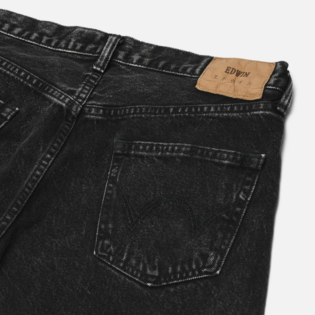 Edwin Мужские джинсы Regular Tapered Kaihara Right Hand Black Denim 13 Oz