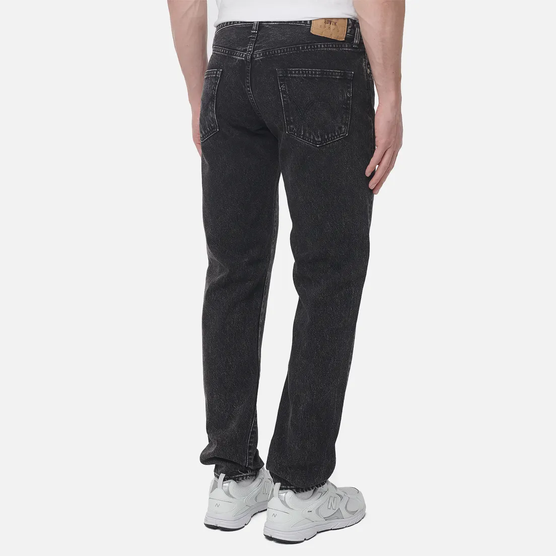 Edwin Мужские джинсы Regular Tapered Kaihara Right Hand Black Denim 13 Oz