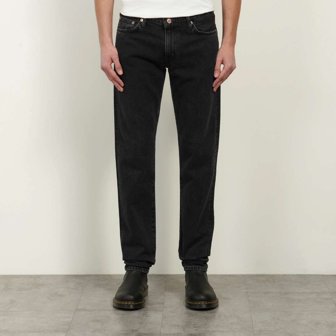Edwin Мужские джинсы Regular Tapered Kaihara Right Hand Black Denim 13 Oz