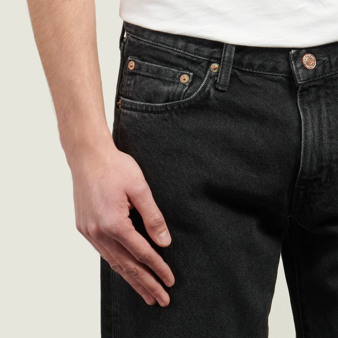 Edwin Мужские джинсы Regular Tapered Kaihara Right Hand Black Denim 13 Oz