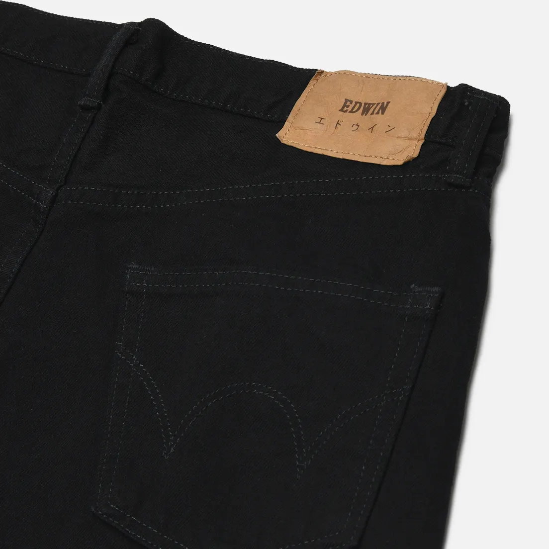 Edwin Мужские джинсы Regular Straight Kaihara Right Hand Black Denim 13 Oz