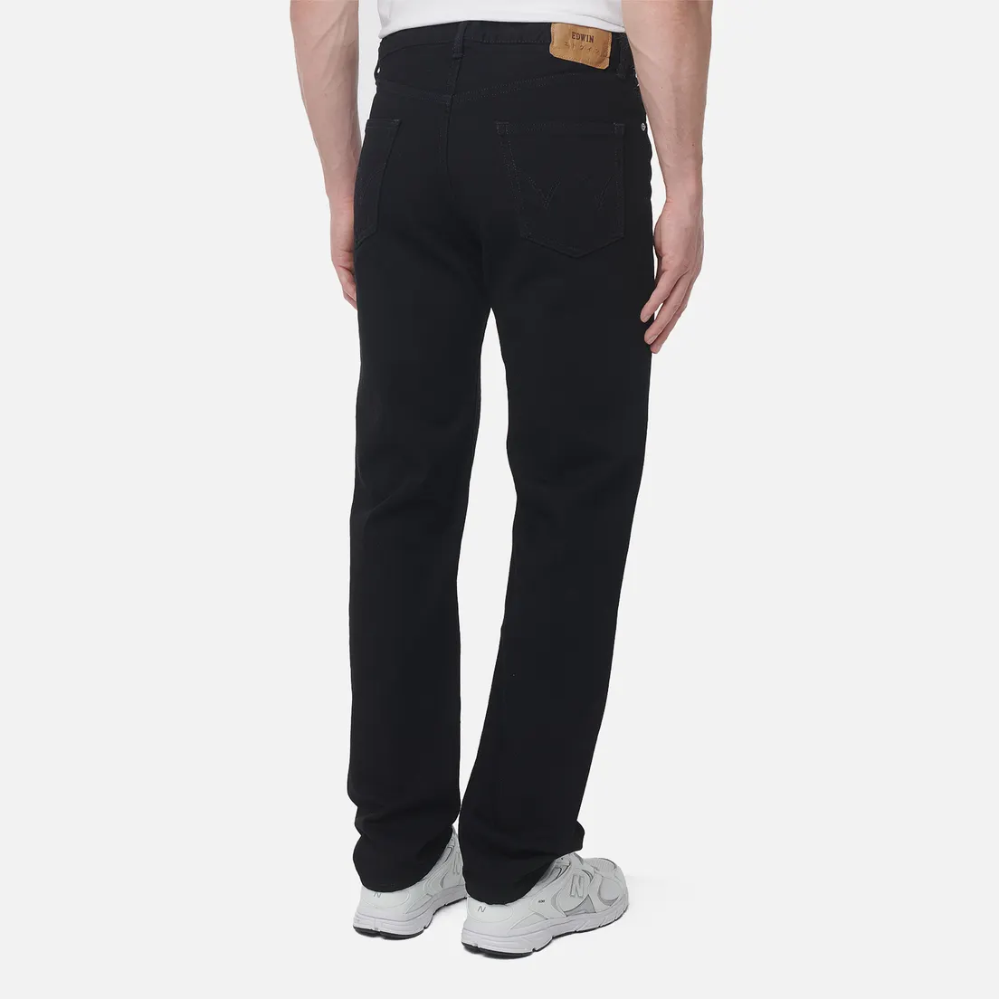 Edwin Мужские джинсы Regular Straight Kaihara Right Hand Black Denim 13 Oz
