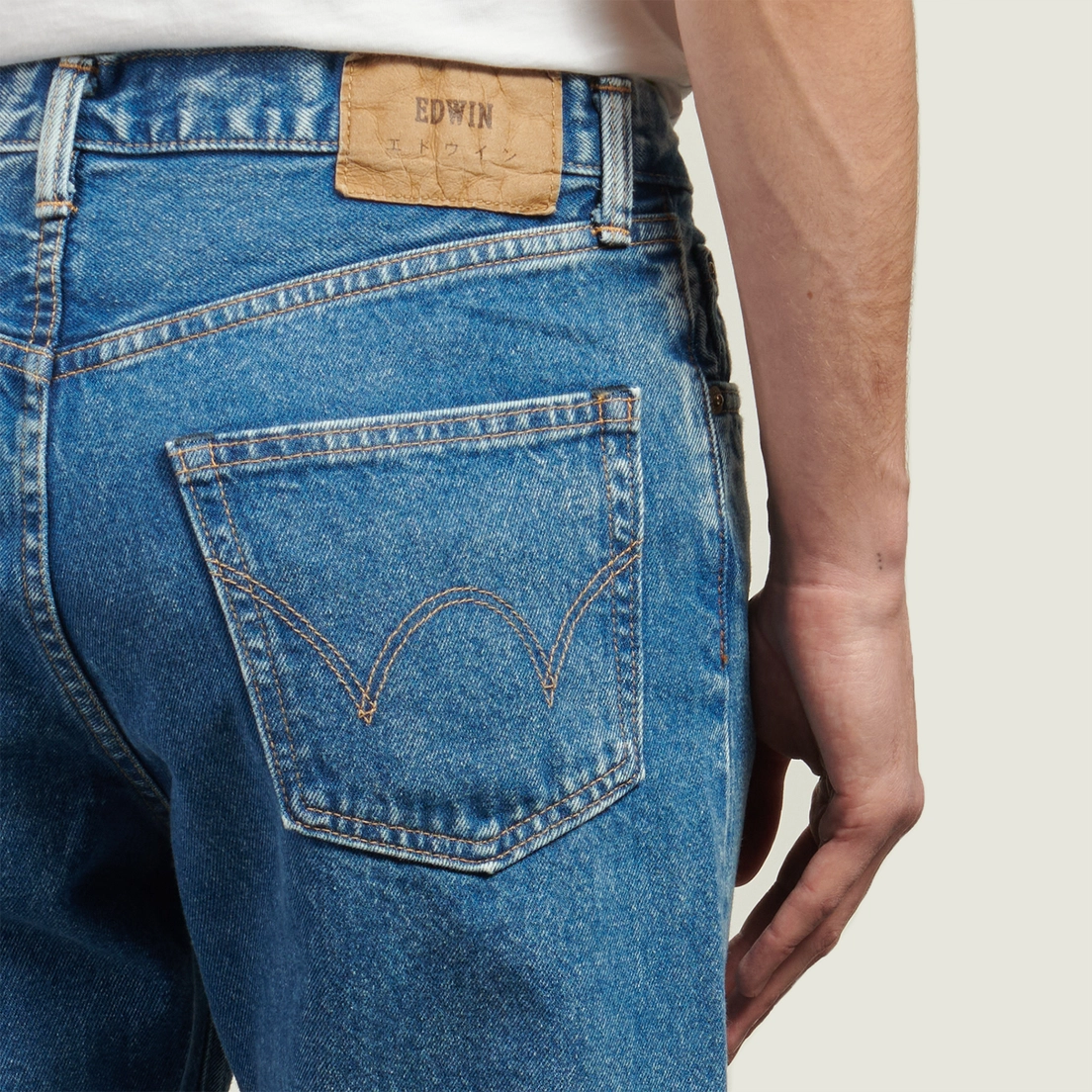 Edwin Мужские джинсы Regular Straight Kaihara Pure Indigo Openend Denim 12.5 Oz