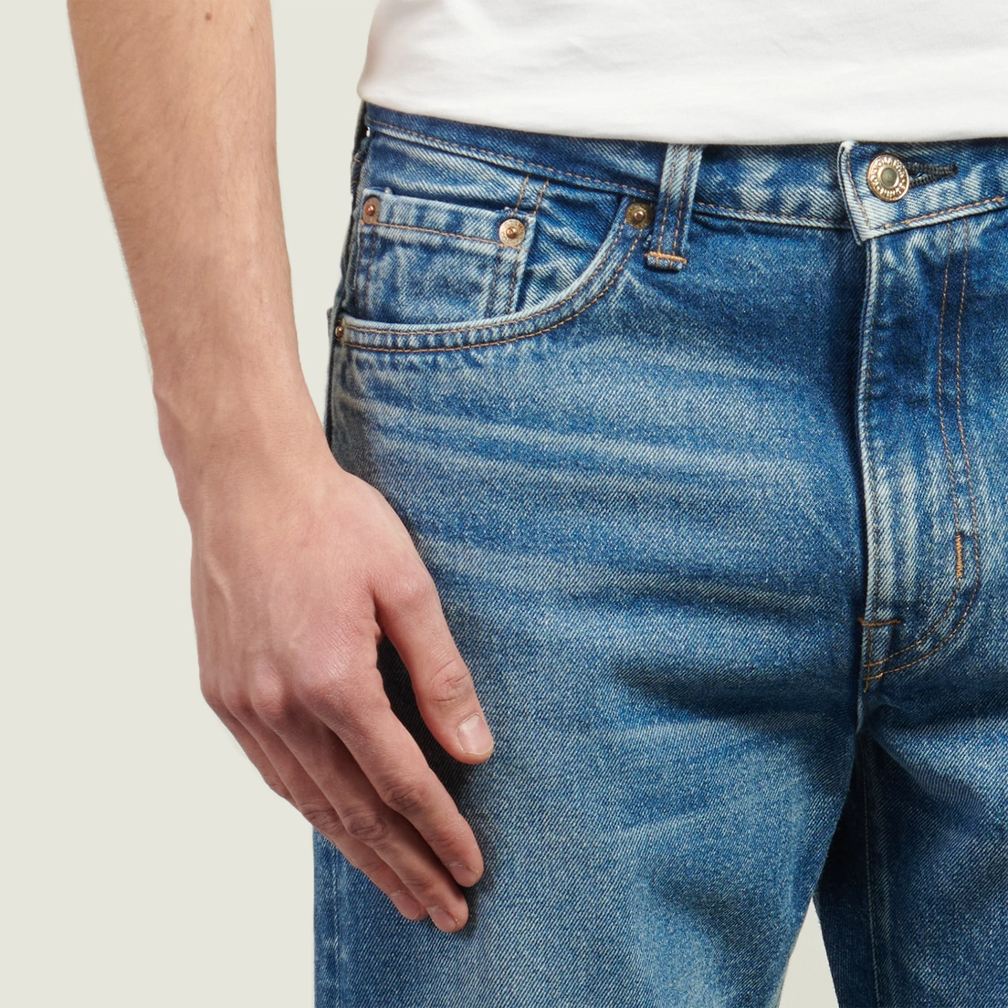 Edwin Мужские джинсы Regular Straight Kaihara Pure Indigo Openend Denim 12.5 Oz