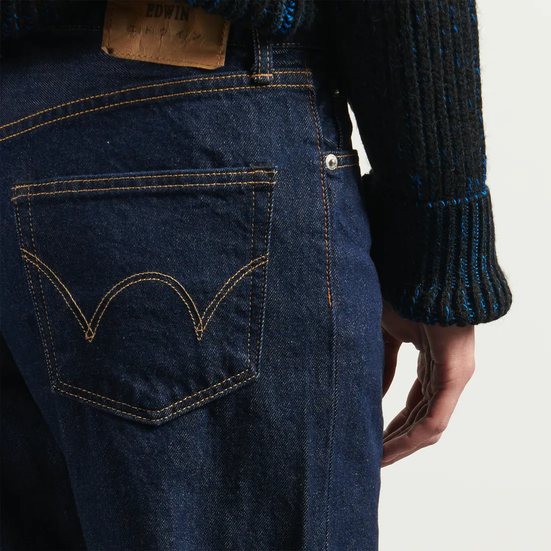 Edwin Мужские джинсы Regular Straight Kaihara Pure Indigo Openend Denim 12.5 Oz