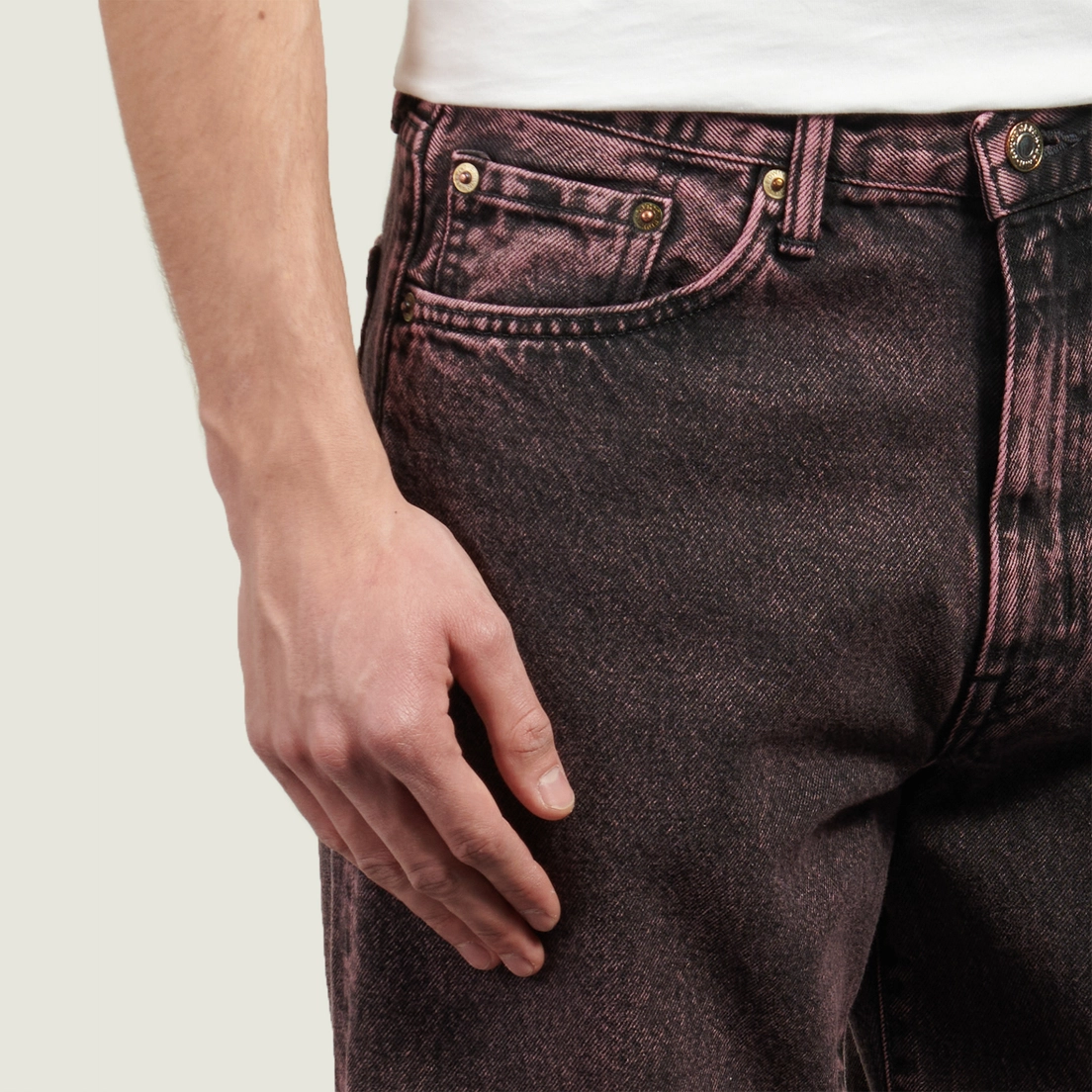 Edwin Мужские джинсы Loose Fit Kaihara Right Hand Black Denim 13 Oz