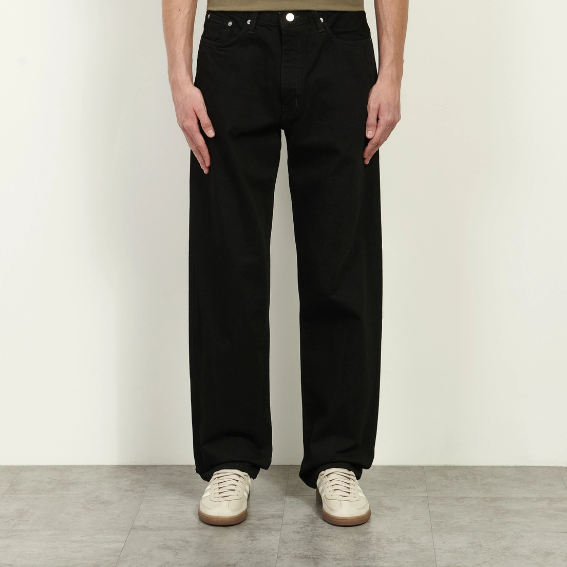 Edwin Мужские джинсы Loose Fit Kaihara Right Hand Black Denim 13 Oz