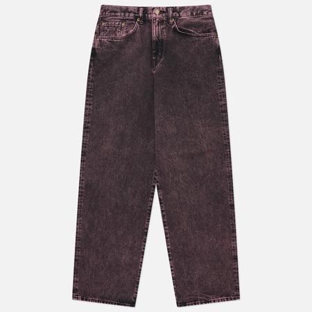 Мужские джинсы Edwin Wide Kaihara Right Hand Black Denim 13 Oz, цвет розовый, размер 38/32