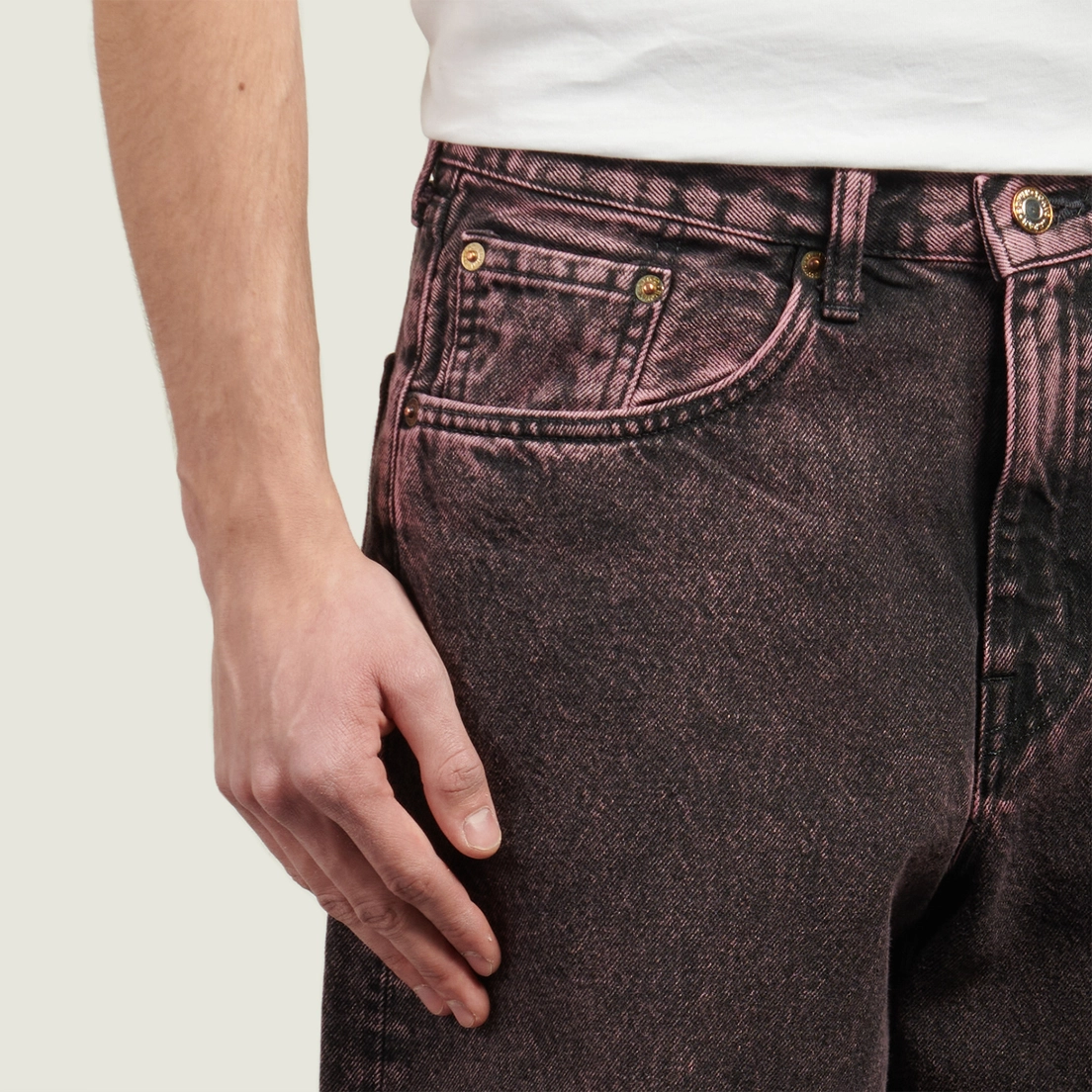 Edwin Мужские джинсы Wide Kaihara Right Hand Black Denim 13 Oz