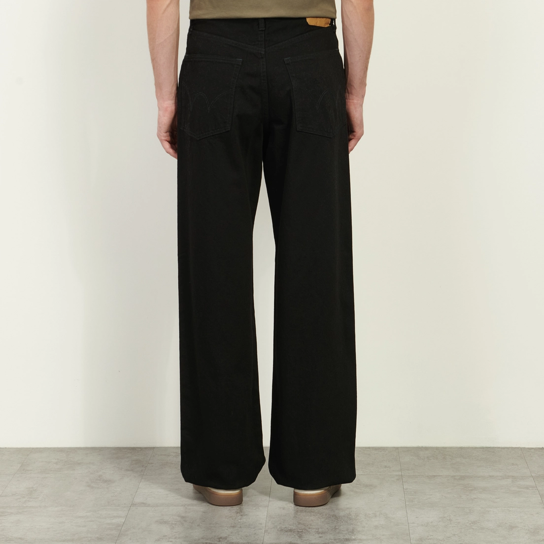 Edwin Мужские джинсы Wide Kaihara Right Hand Black Denim 13 Oz